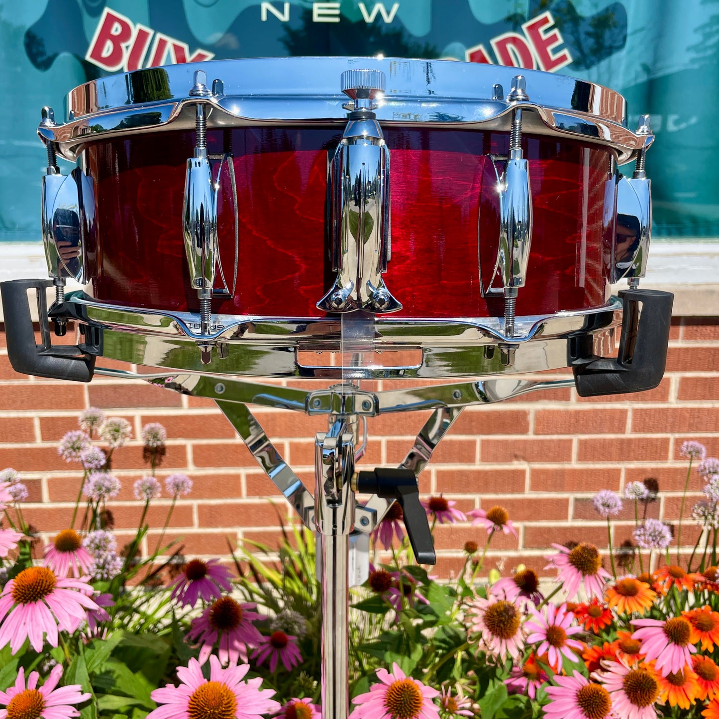 Custom Gretsch USA Custom Ridgeland 5x14 Maple Snare Drum Rosewood Gloss GRGL0514S8CL