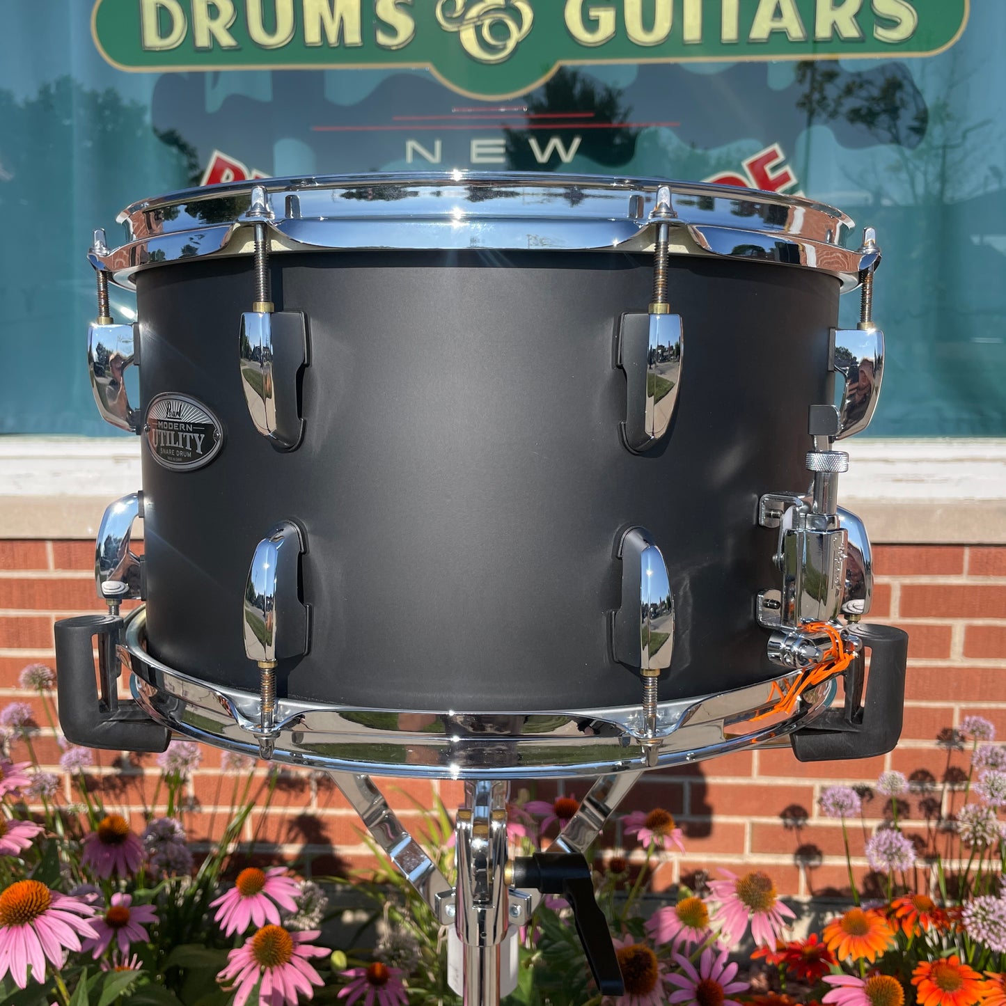 Pearl Modern Utility 8x14 Maple Snare Drum Satin Black MUS1480M227