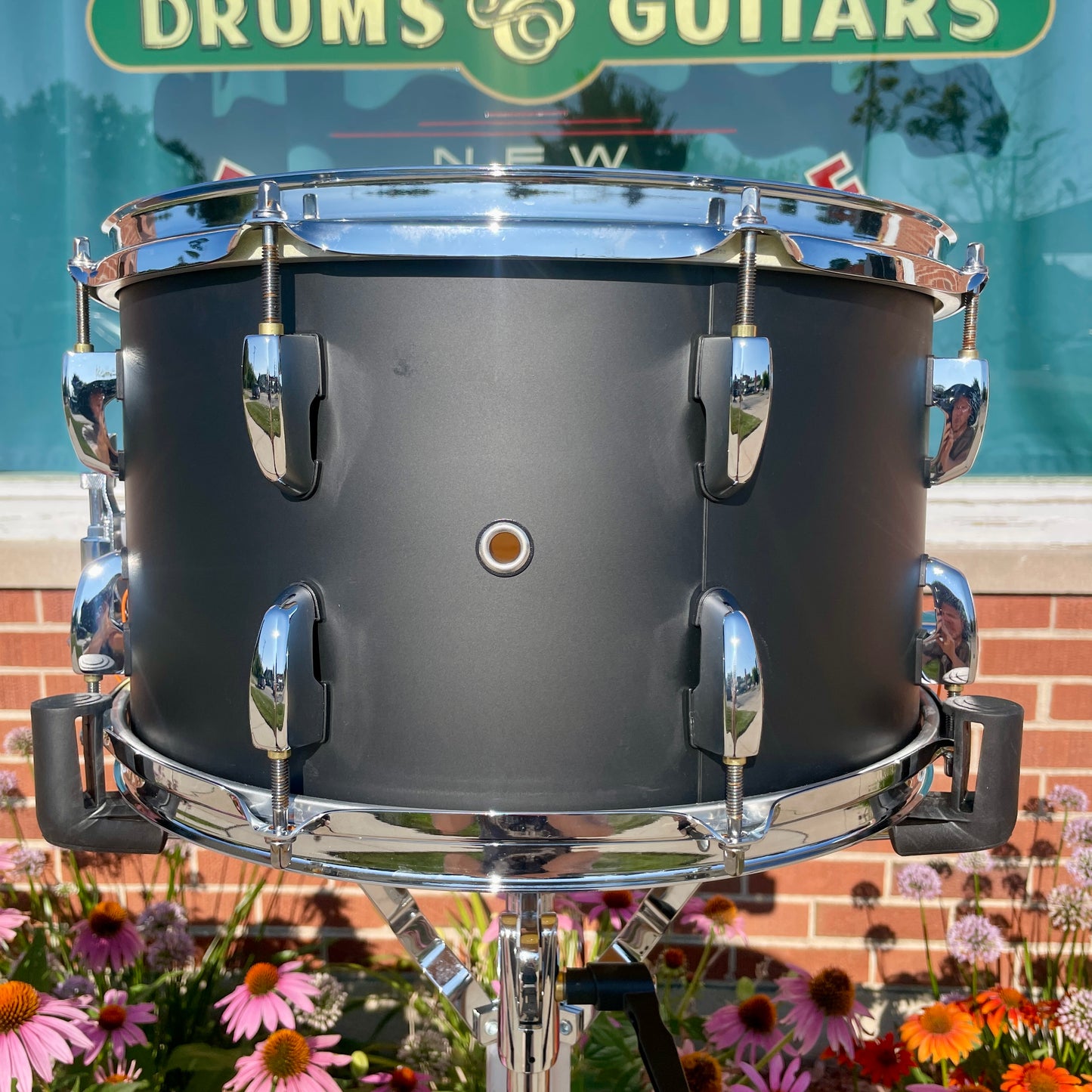 Pearl Modern Utility 8x14 Maple Snare Drum Satin Black MUS1480M227