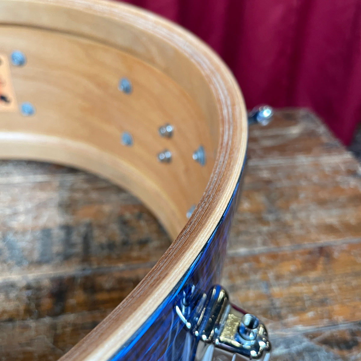 Mlasko 6.5x14 Rogers Tribute Snare Drum Blue Onyx