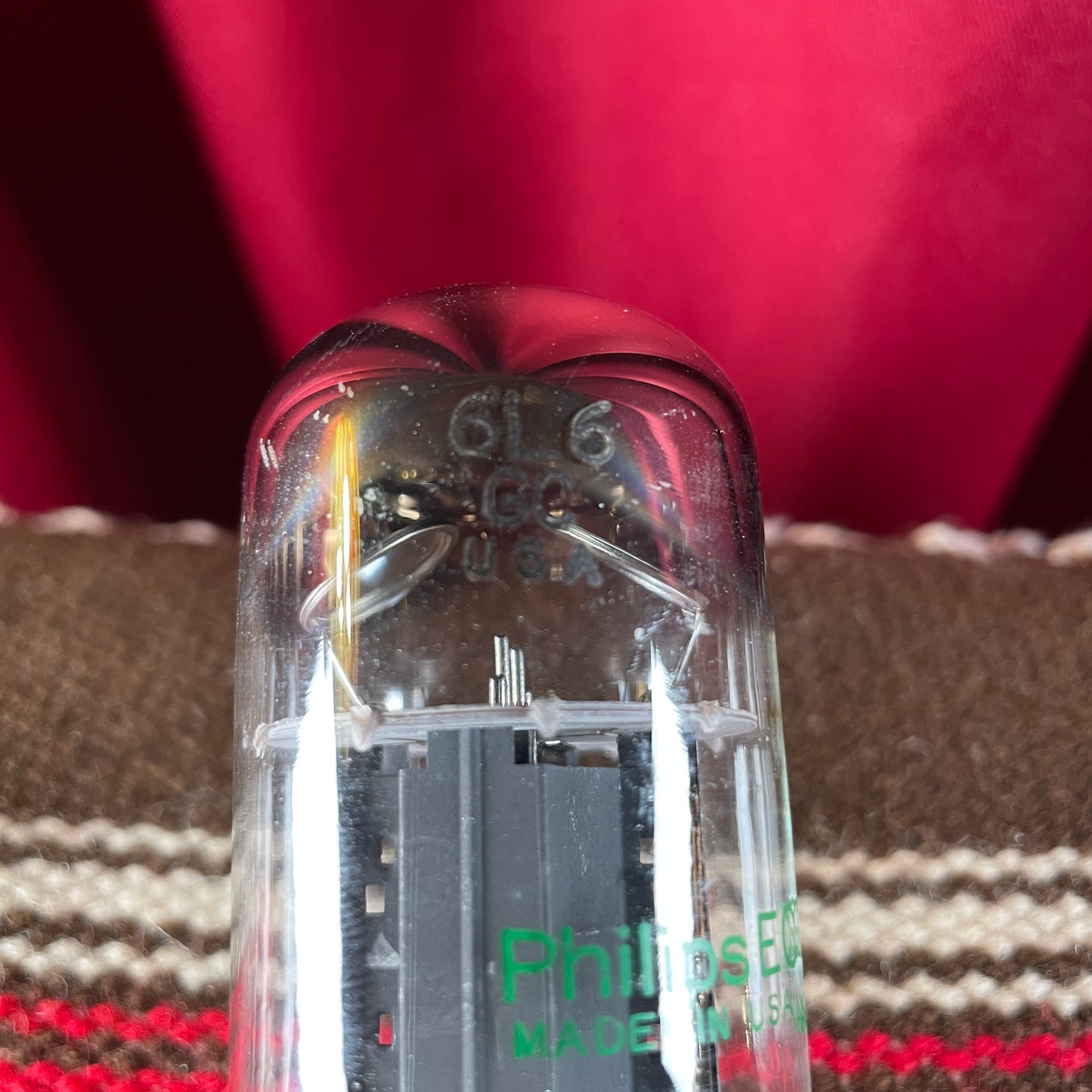 Vintage Philips ECG 6L6GC Power Tube Single 6L6 Valve #63