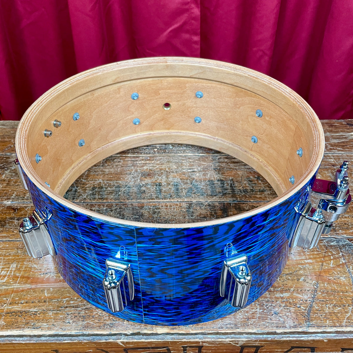 Mlasko 6.5x14 Rogers Tribute Snare Drum Blue Onyx