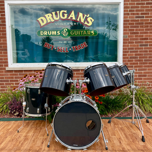 Vintage Pearl Vari-Pitch Drum Set Black 22/8/10/12/14/16