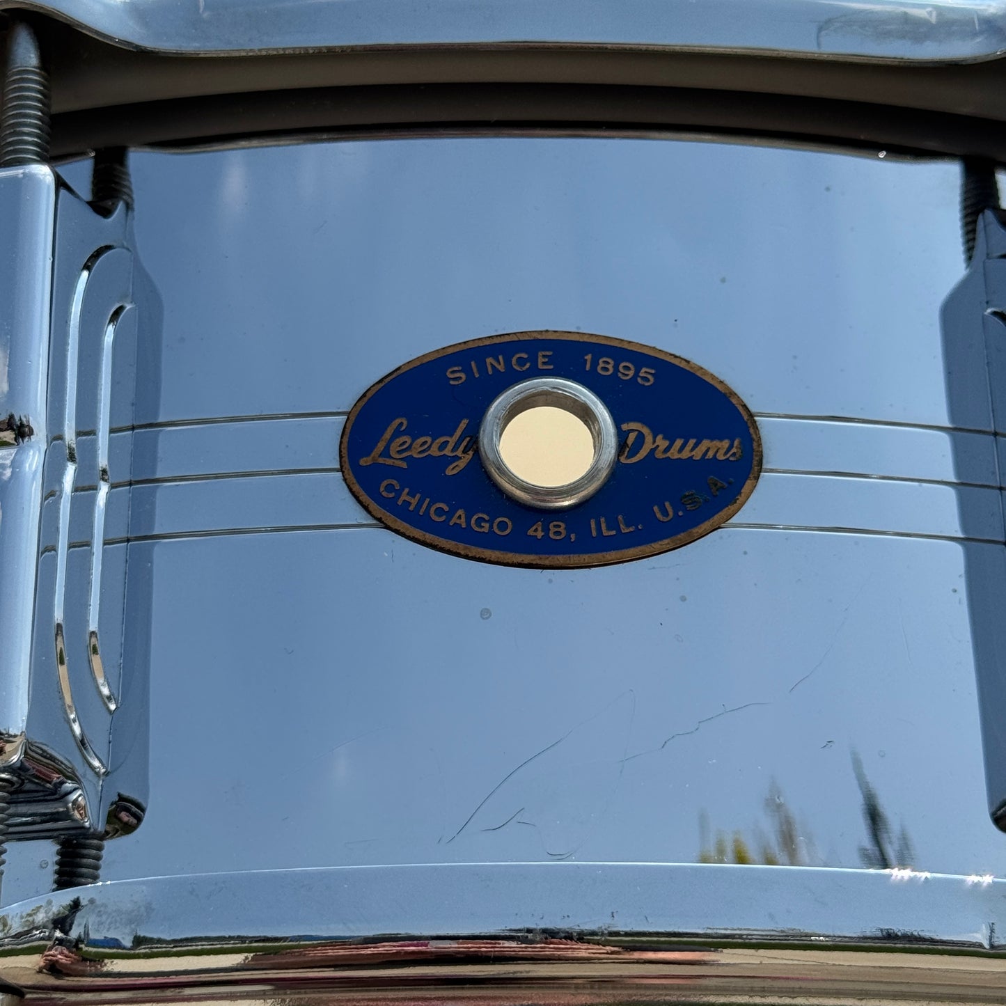 1960s Leedy by Slingerland 5x14 Shelly Manne Model COB Snare Drum No. 393 Slingerleedy Chrome Over Brass