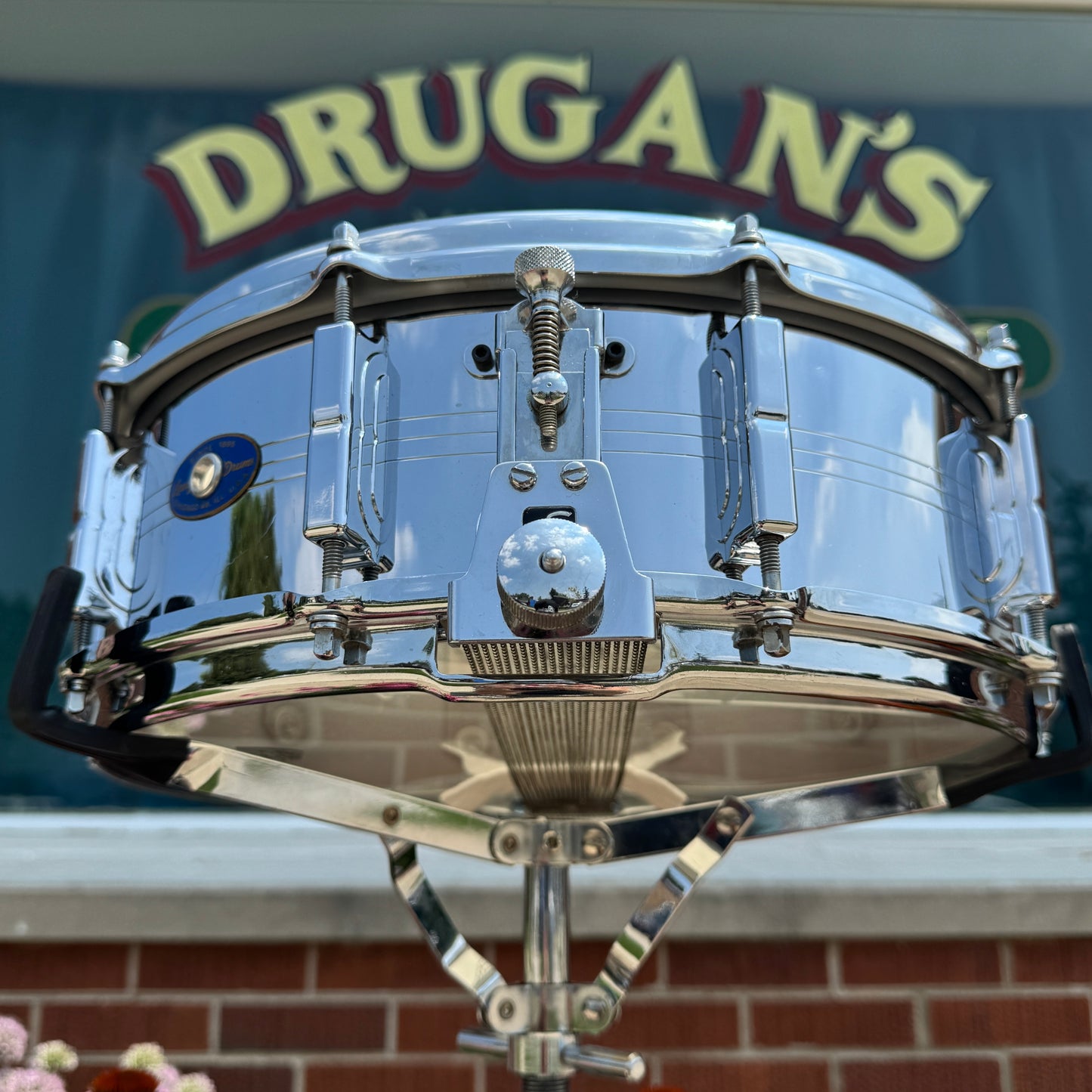 1960s Leedy by Slingerland 5x14 Shelly Manne Model COB Snare Drum No. 393 Slingerleedy Chrome Over Brass