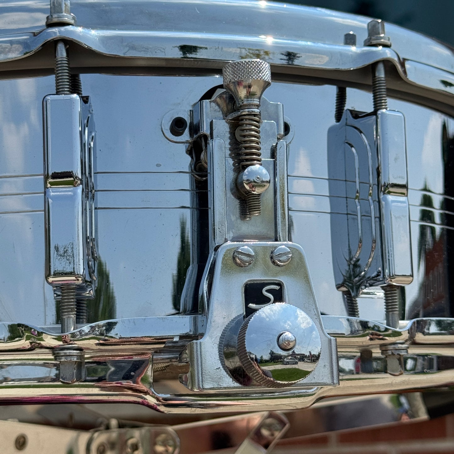 1960s Leedy by Slingerland 5x14 Shelly Manne Model COB Snare Drum No. 393 Slingerleedy Chrome Over Brass