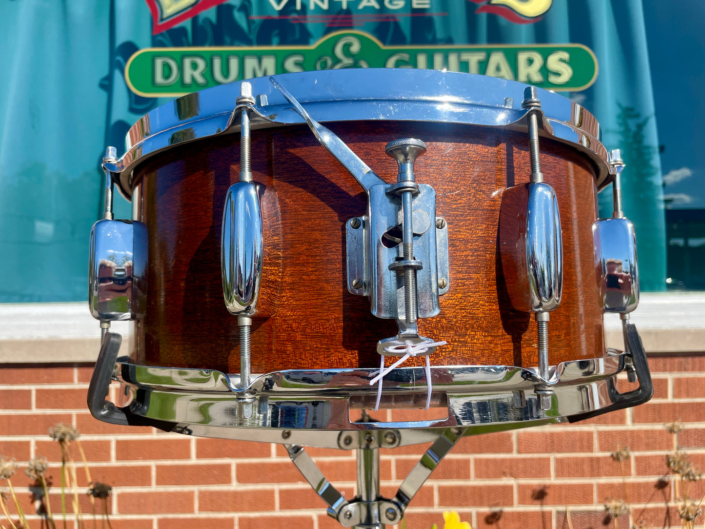 1960s Rogers 6.5x14 Monitor Snare Drum No. 532 Mahogany Cleveland