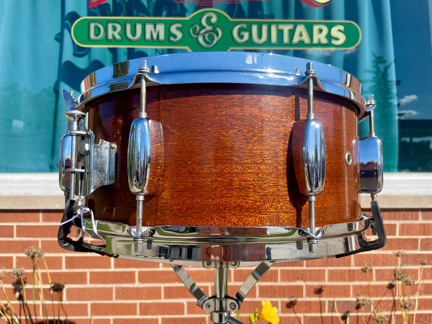 1960s Rogers 6.5x14 Monitor Snare Drum No. 532 Mahogany Cleveland