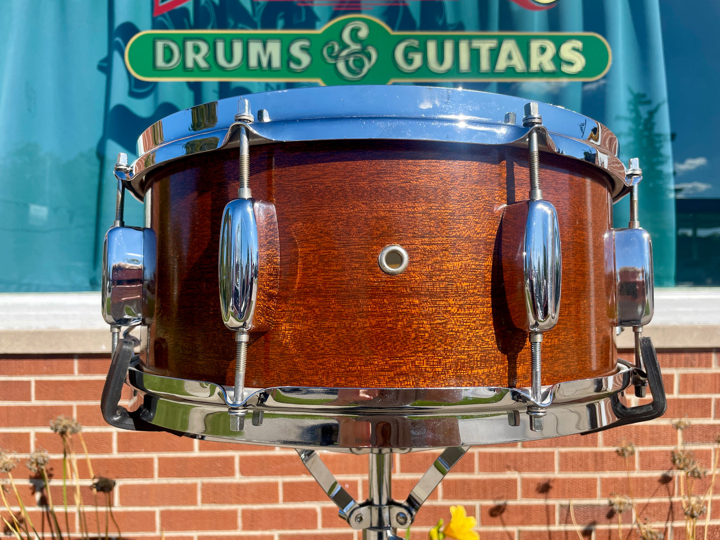 1960s Rogers 6.5x14 Monitor Snare Drum No. 532 Mahogany Cleveland