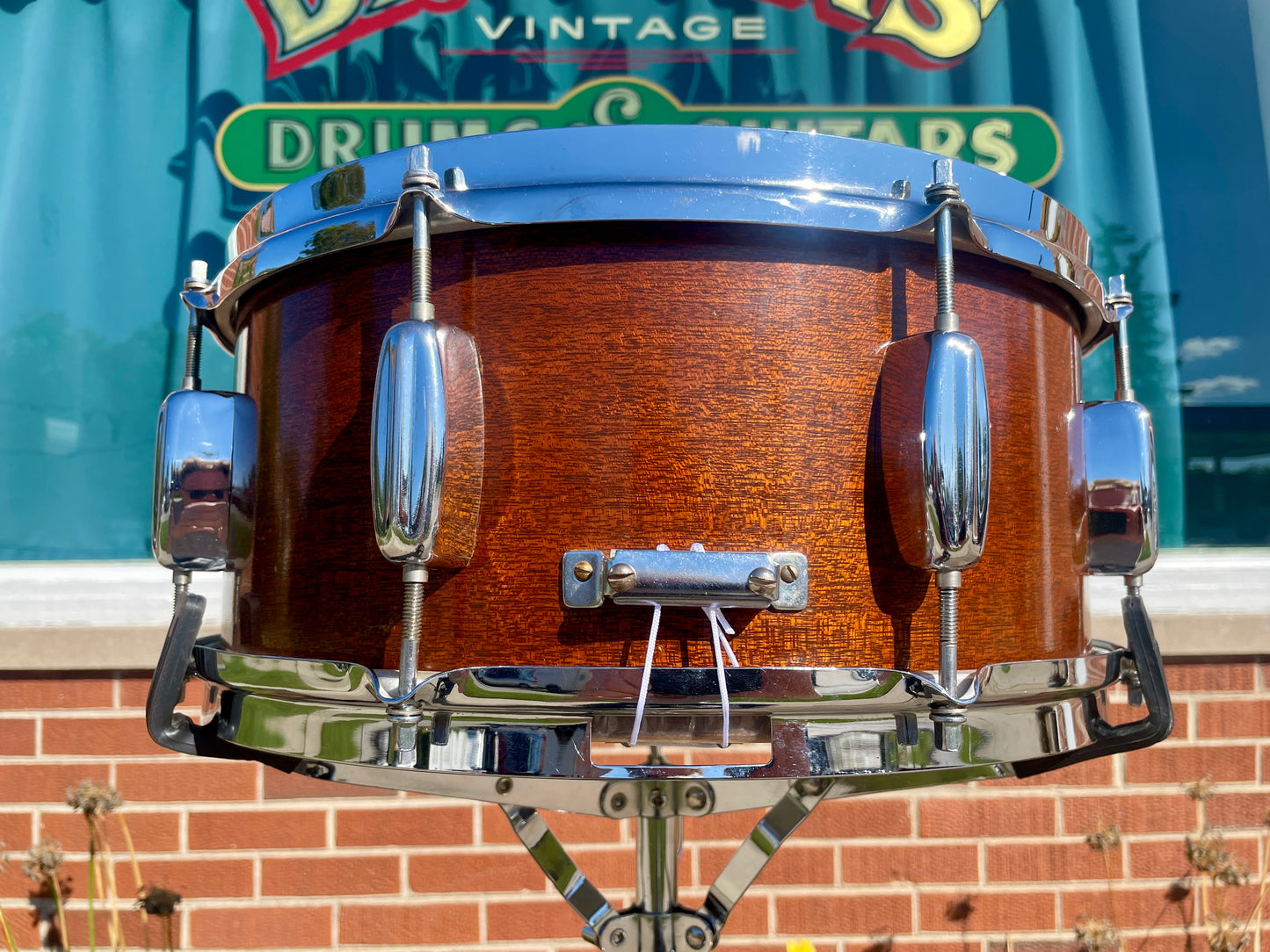 1960s Rogers 6.5x14 Monitor Snare Drum No. 532 Mahogany Cleveland