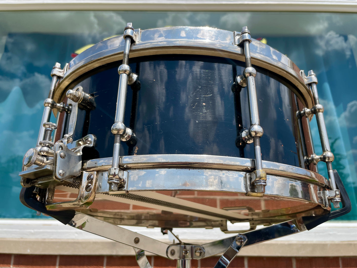 1933 Slingerland DUALL 5x14 Solid Shell No. 30 Snare Drum Black