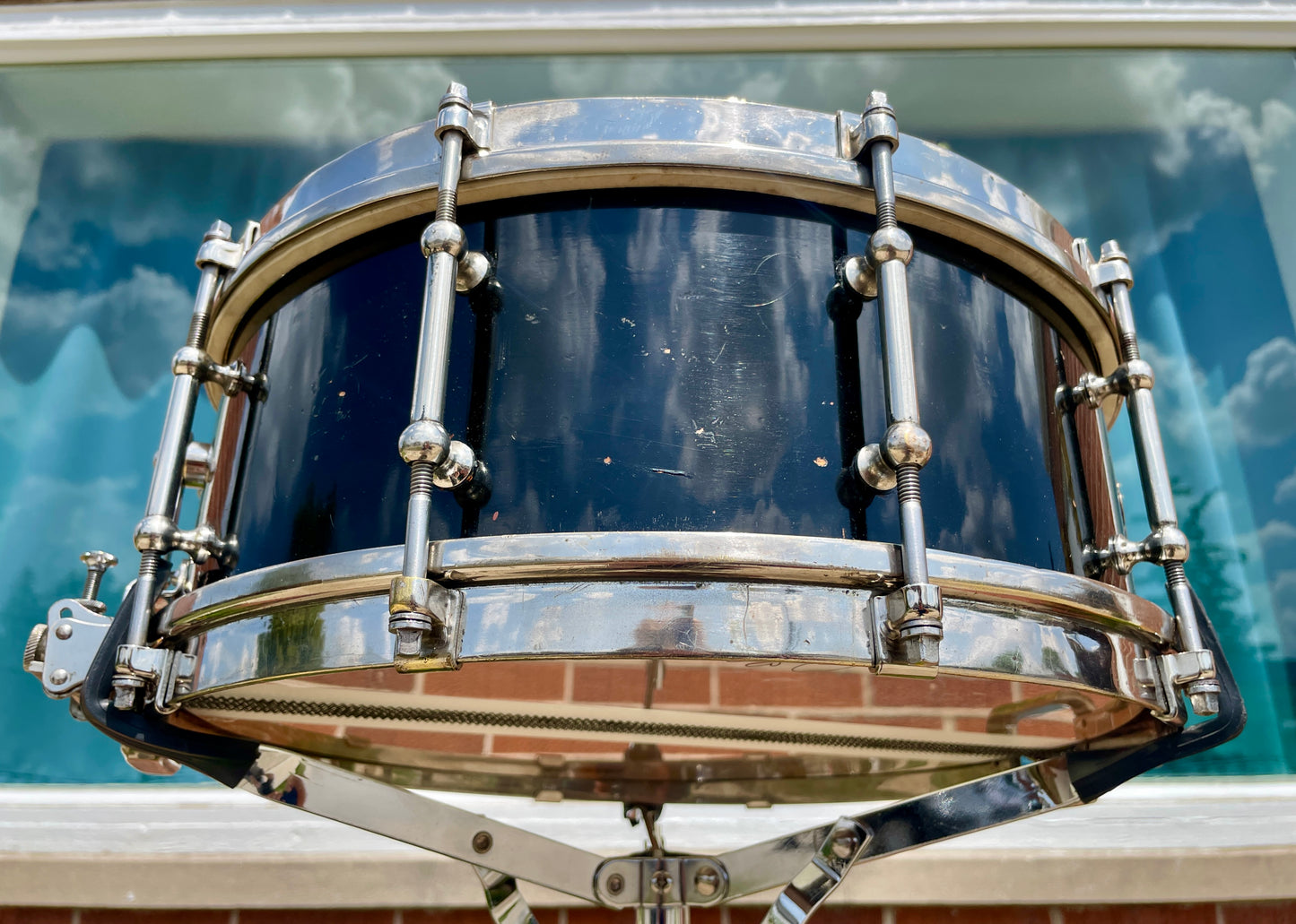 1933 Slingerland DUALL 5x14 Solid Shell No. 30 Snare Drum Black