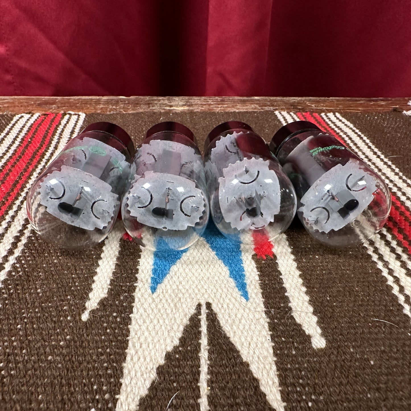 Vintage General Electric 6L6GC Amplifier Power Tubes Quartet Set of 4 Made in USA GE #94