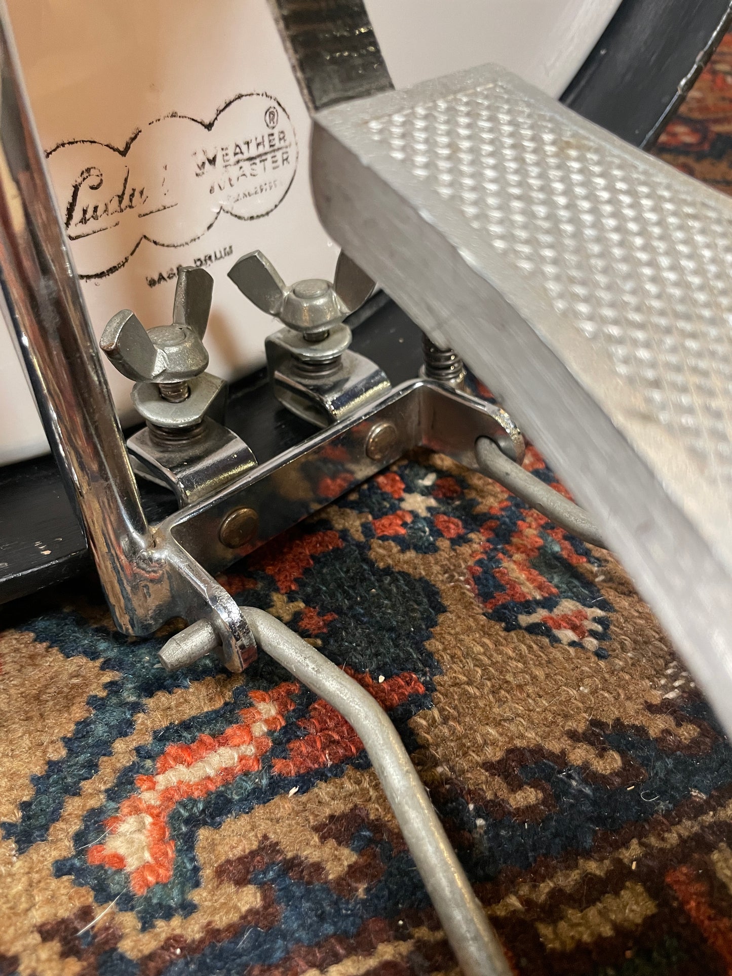 1970s Pro-Mark Orange Bass Drum Pedal Cappelle #1