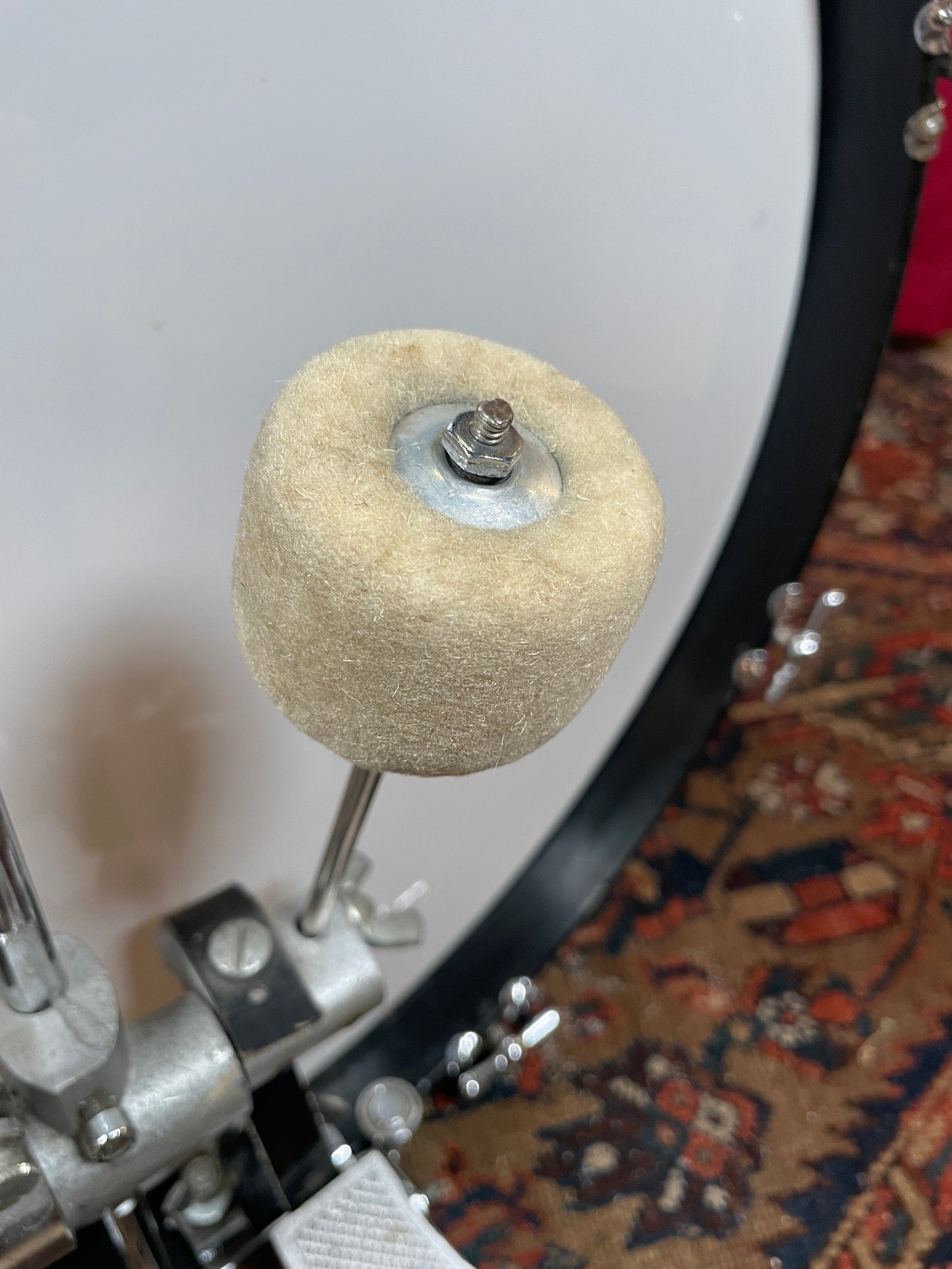 1970s Pro-Mark Orange Bass Drum Pedal Cappelle #1