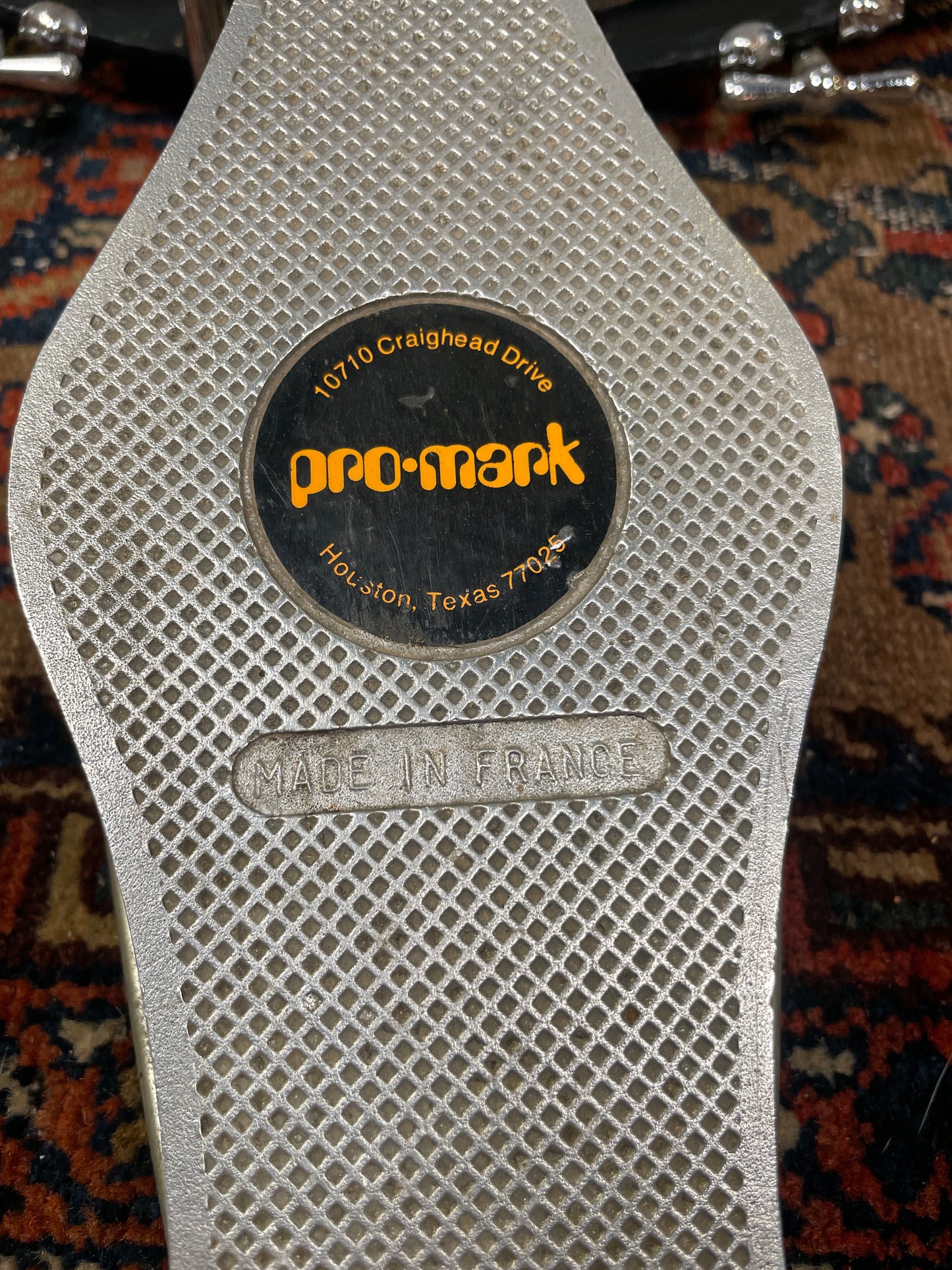 1970s Pro-Mark Orange Bass Drum Pedal Cappelle #1