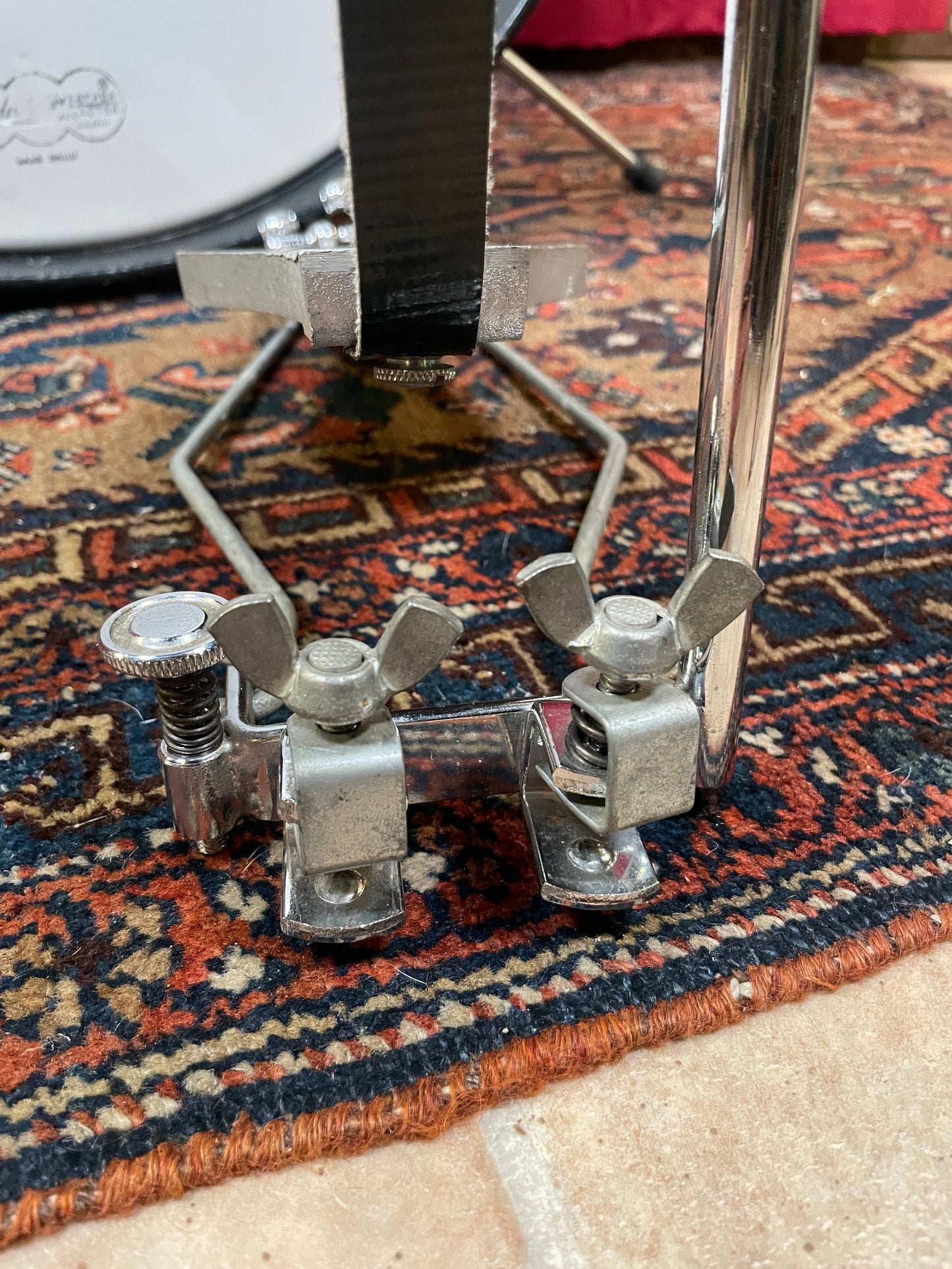 1970s Pro-Mark Orange Bass Drum Pedal Cappelle #1