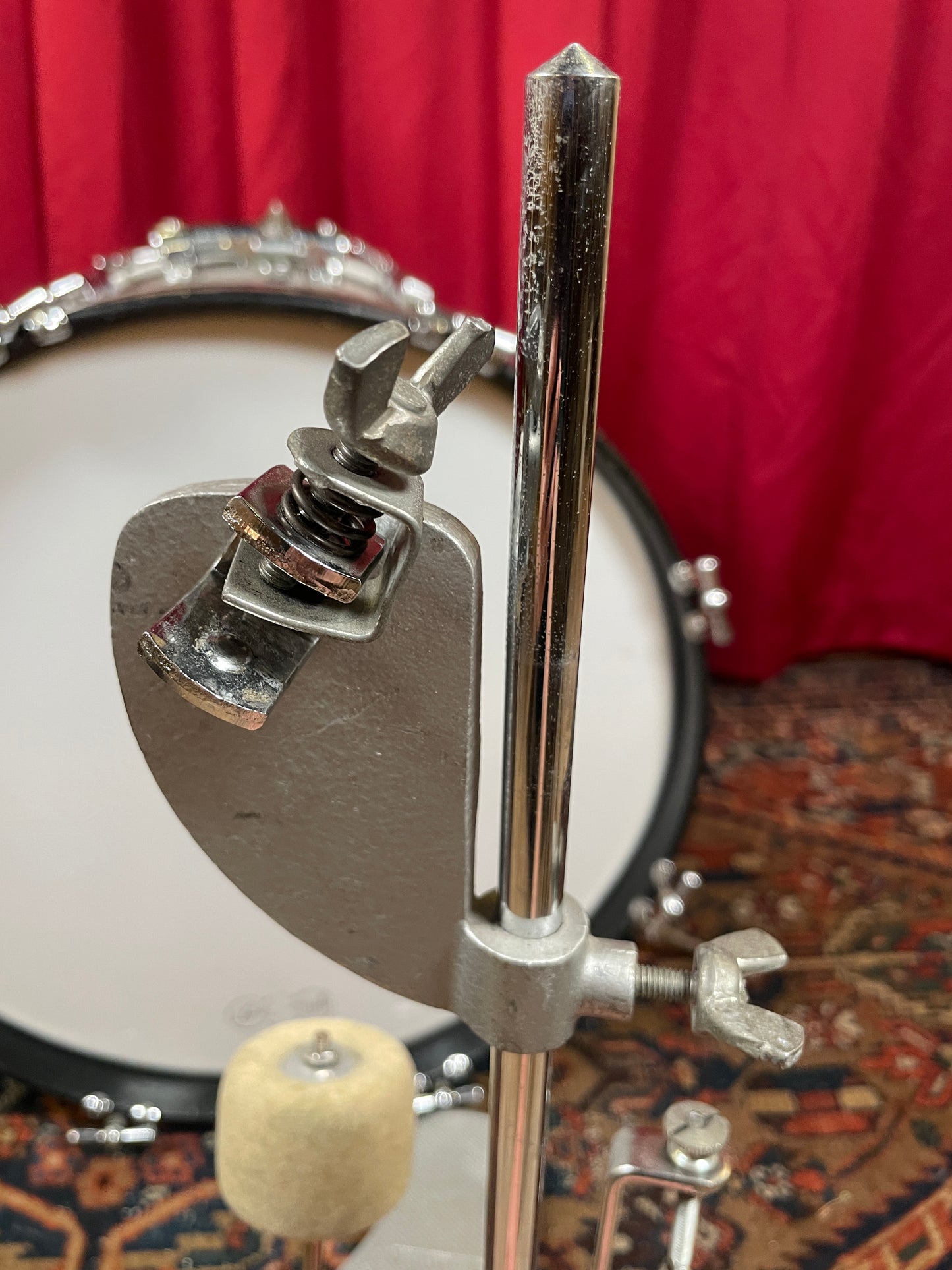 1970s Pro-Mark Orange Bass Drum Pedal Cappelle #1