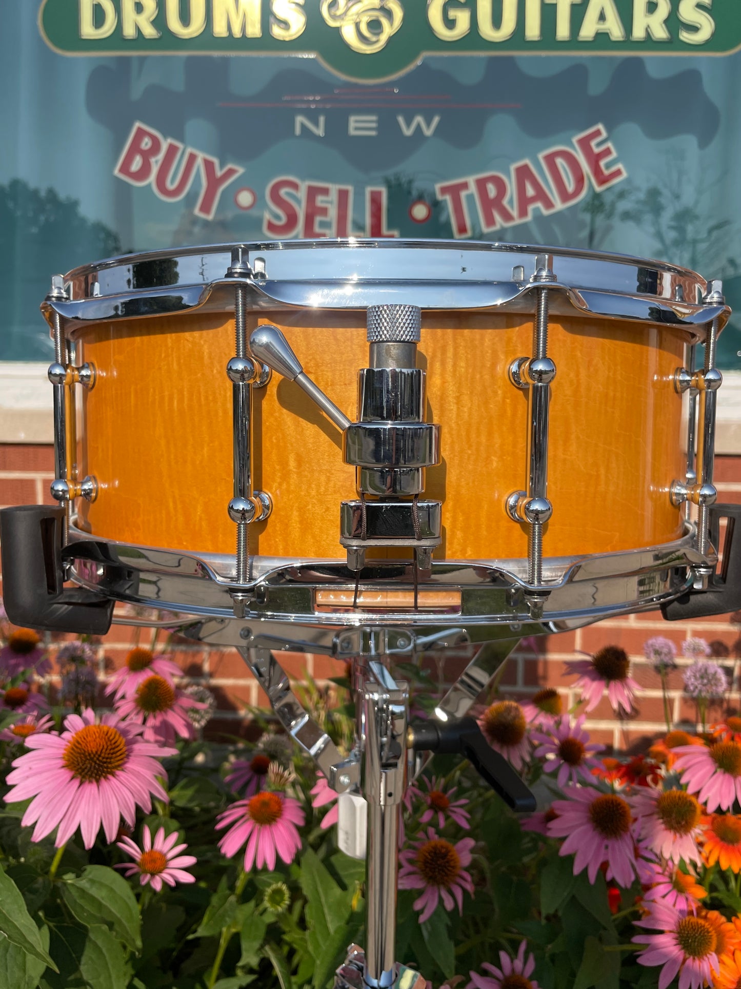 Maelo Drums 5th Anniversary Curly Maple 5.5x14 Snare Drum