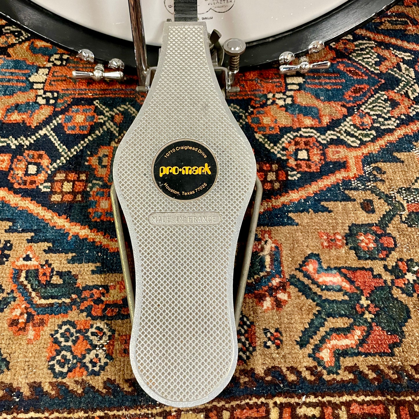 1970s Pro-Mark Orange Bass Drum Pedal Cappelle #2