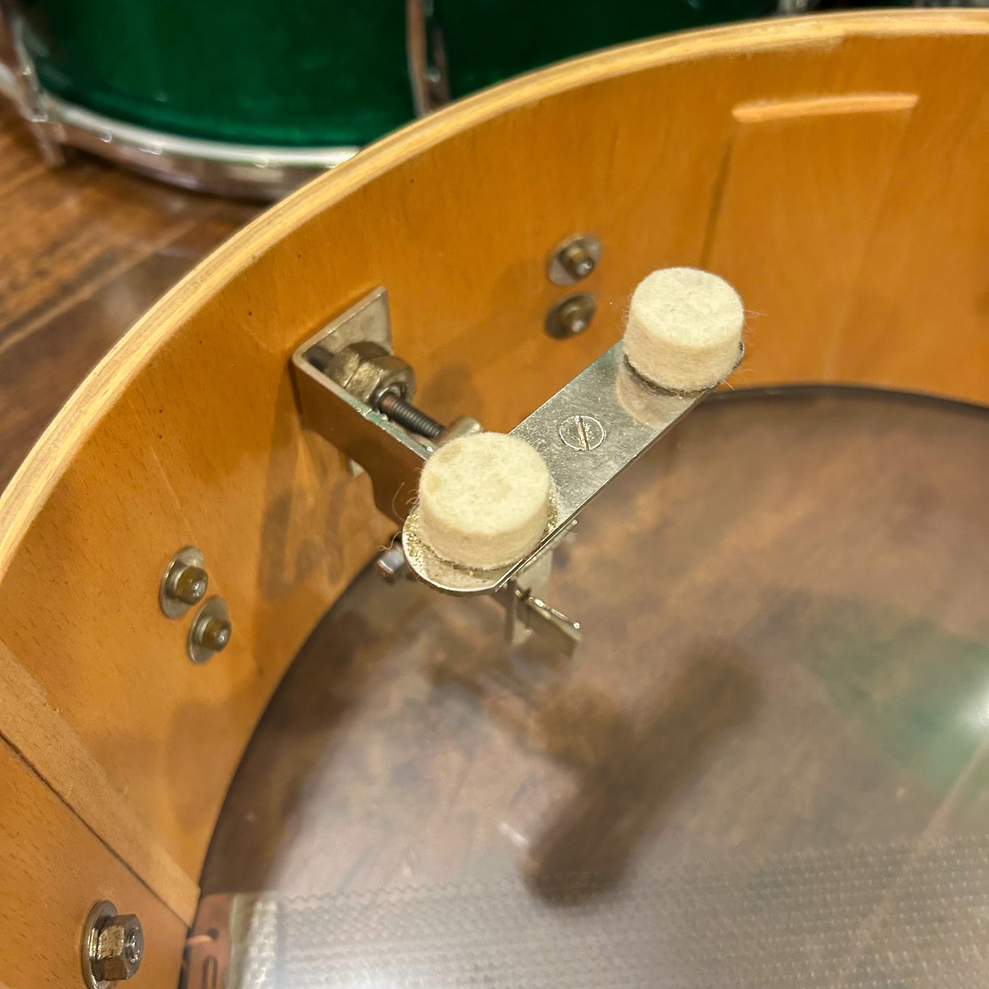 1960s Sonor Teardrop Drum Set Green Sparkle Rewrap 20/12/13/16 w/ 5x14 Snare