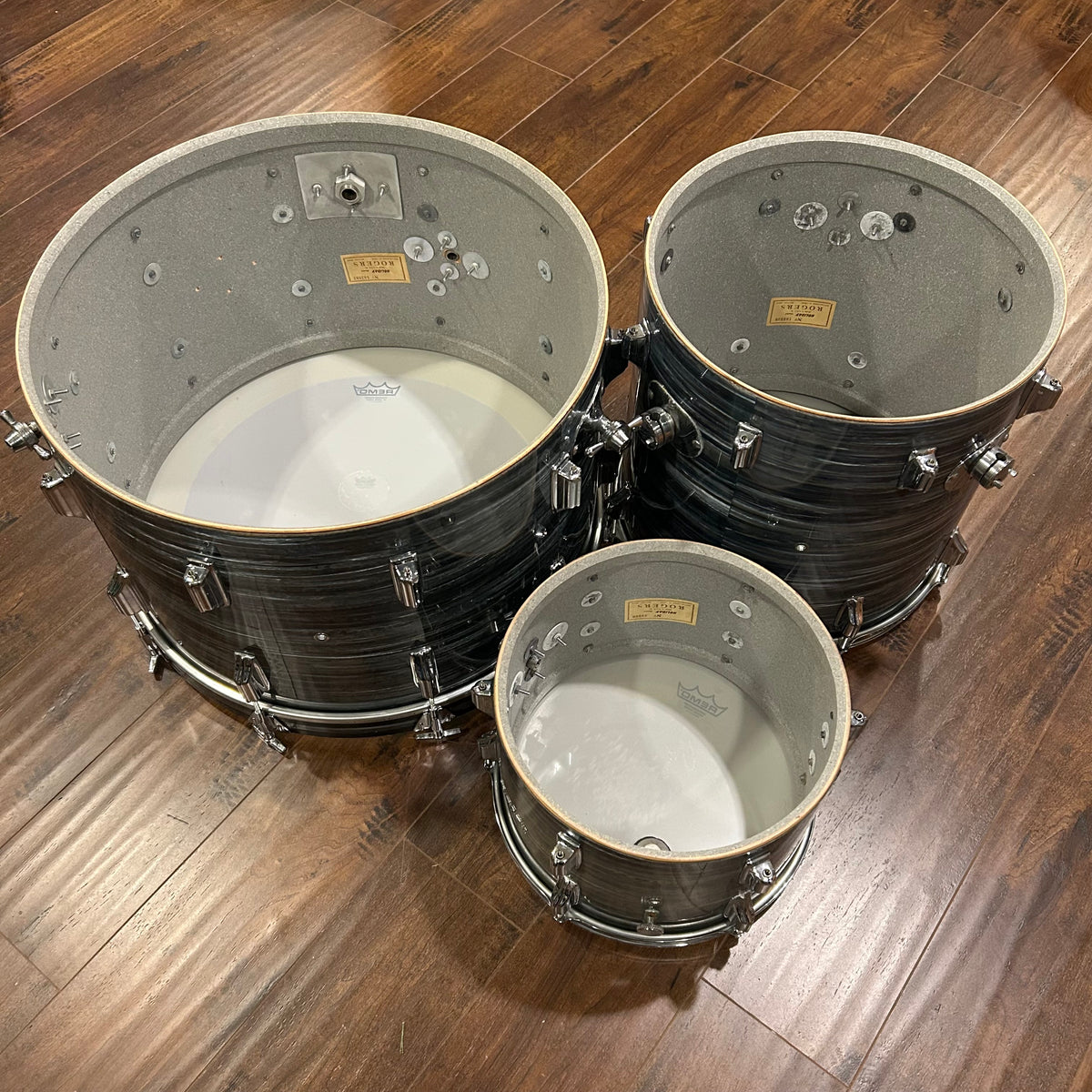 1960s Rogers Dayton Era Drum Set Blue Strata 22/13/16