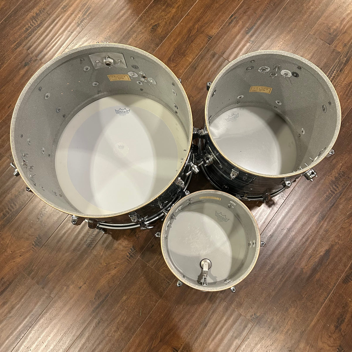 1960s Rogers Dayton Era Drum Set Blue Strata 22/13/16
