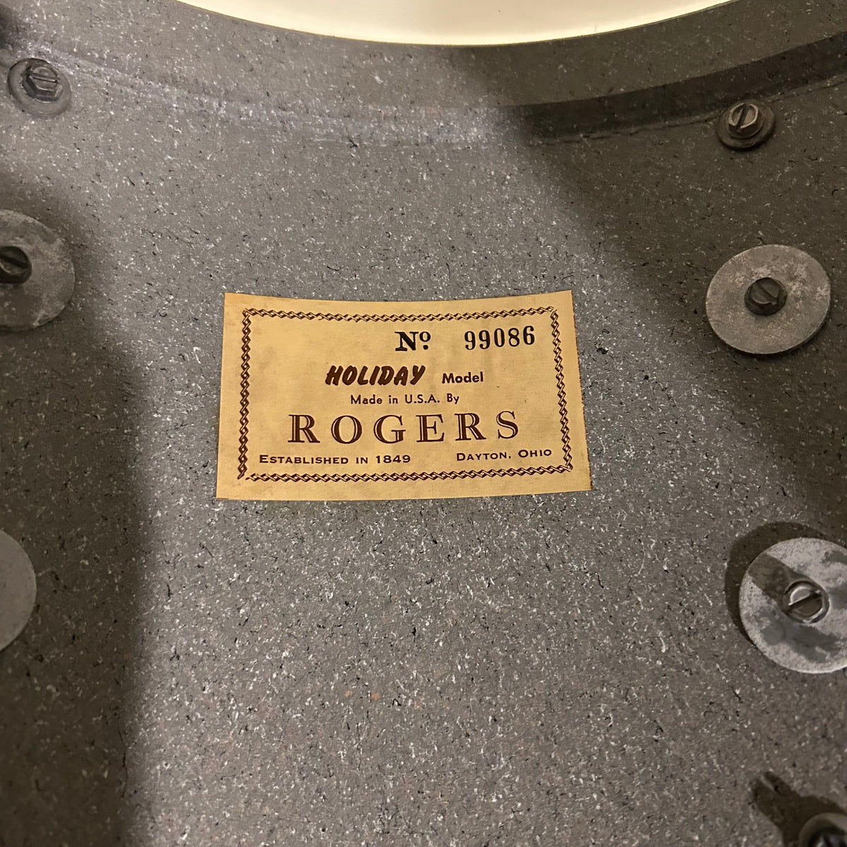 1960s Rogers Dayton Era Drum Set Blue Strata 22/13/16