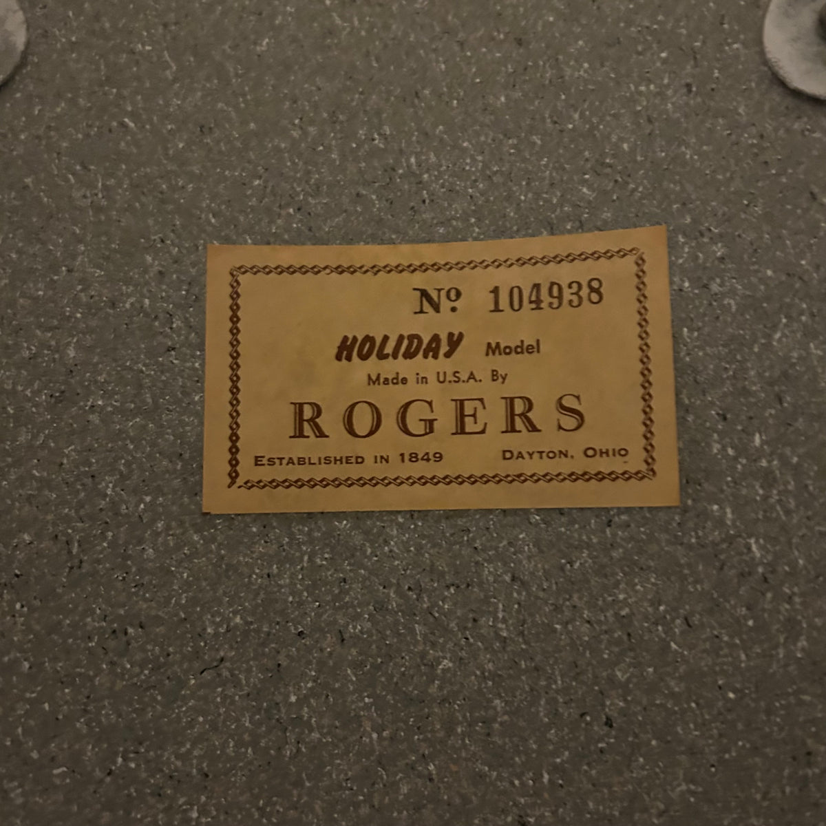 1960s Rogers Dayton Era Drum Set Blue Strata 22/13/16