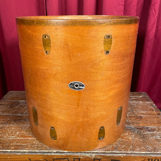 1970s Slingerland 16x16 Floor Tom Drum Shell Single Mahogany 3-Ply