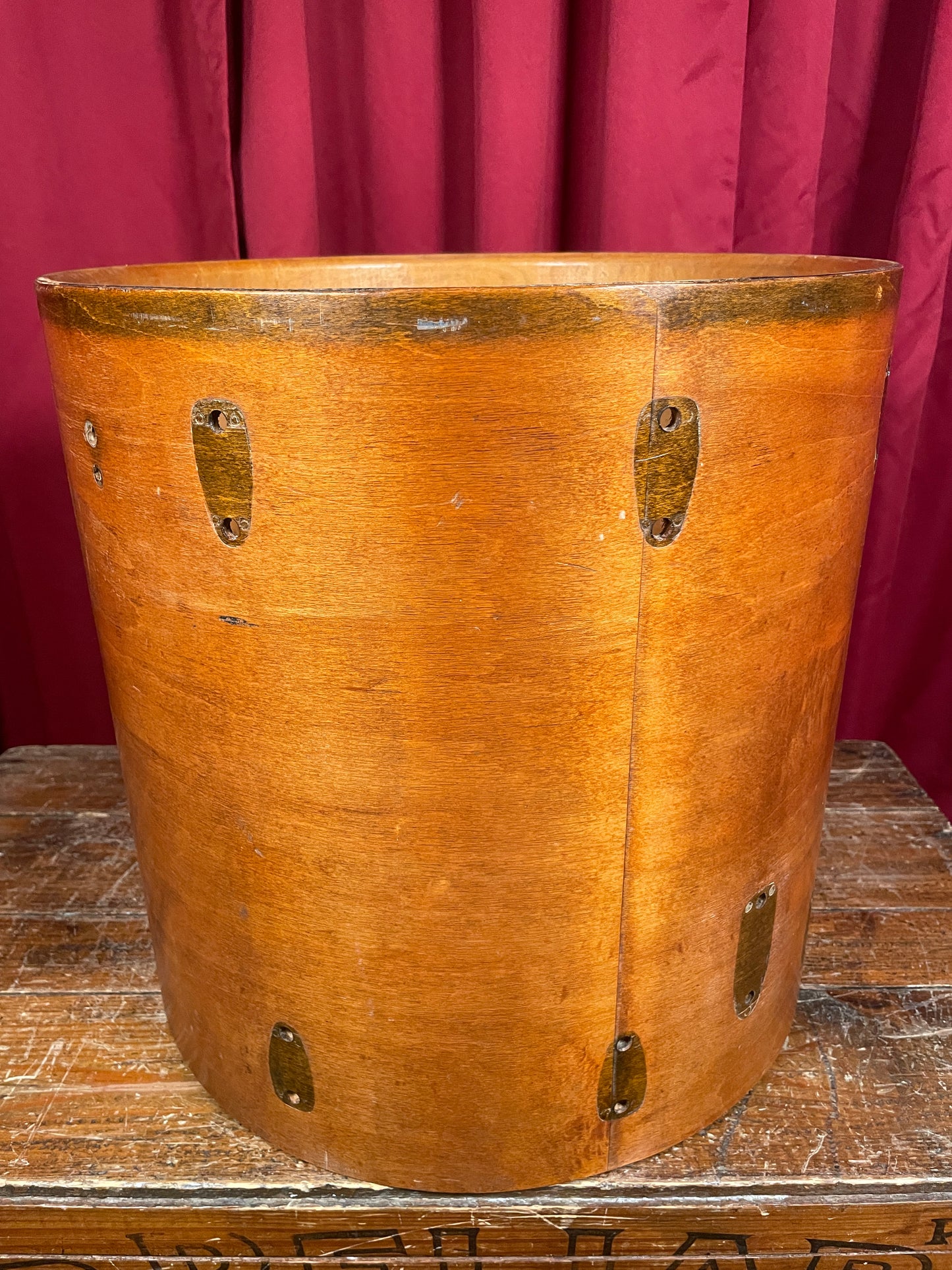 1970s Slingerland 16x16 Floor Tom Drum Shell Single Mahogany 3-Ply