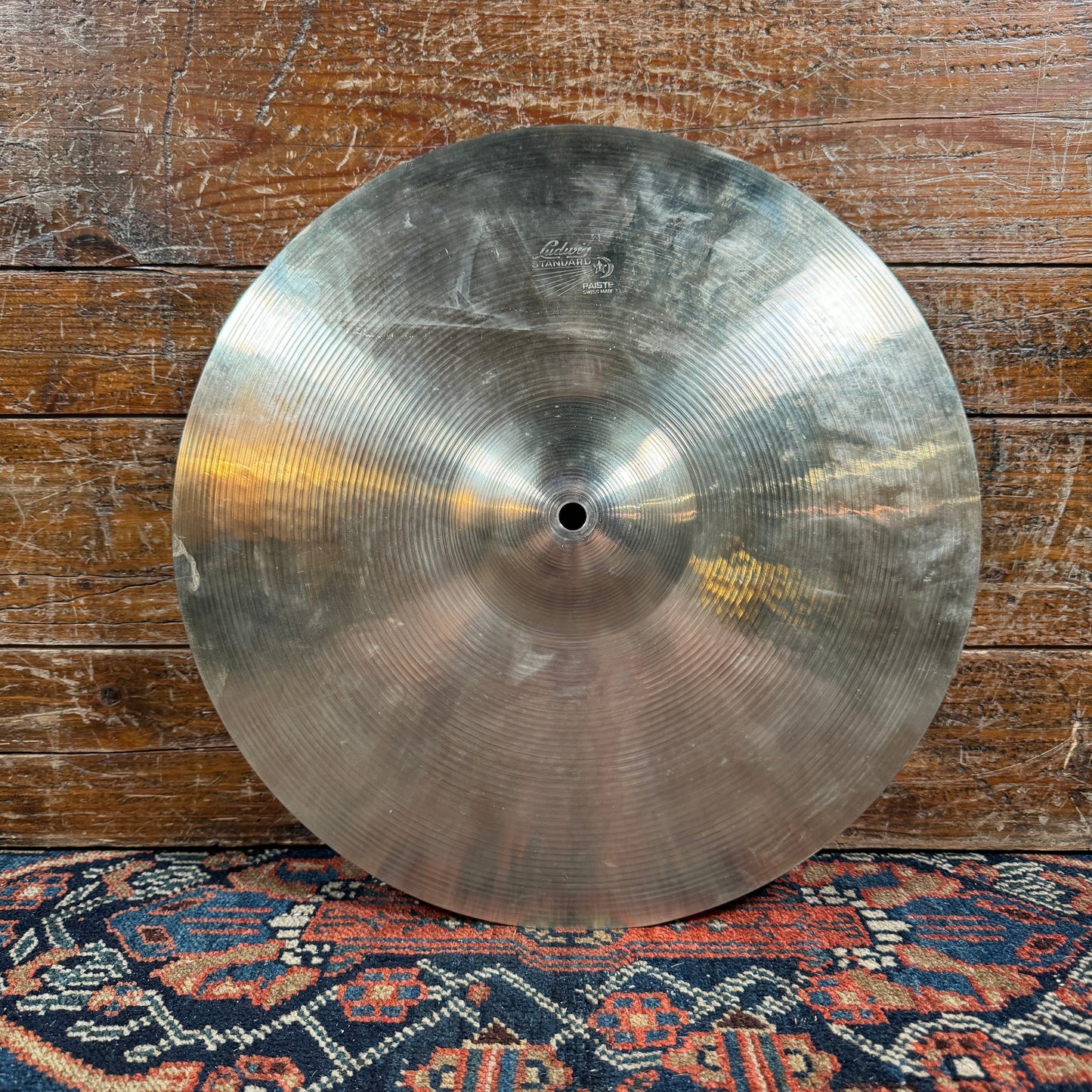 15" Paiste 1960s Ludwig Standard Hi-Hat Cymbal Pair 738g/742g Swiss *Video Demo*
