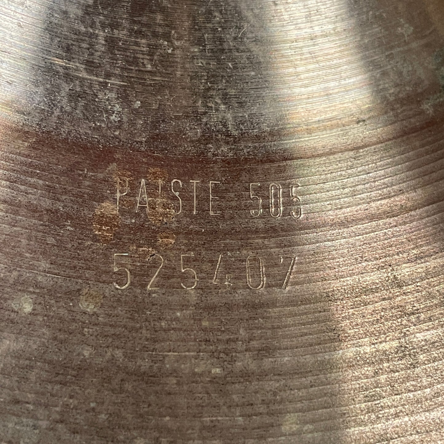 20" Paiste 1980s 505 Heavy Ride Cymbal 2732g Green Label Swiss Made *Video Demo*
