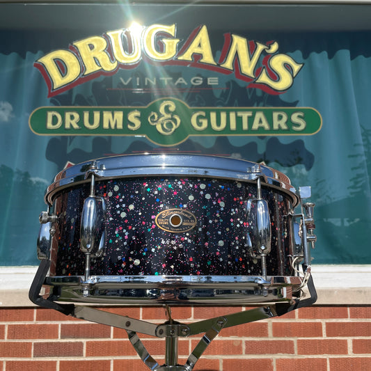 1963 Slingerland No. 161 Deluxe Student Model 5.5x14 Snare Drum Mardi Gras Pearl