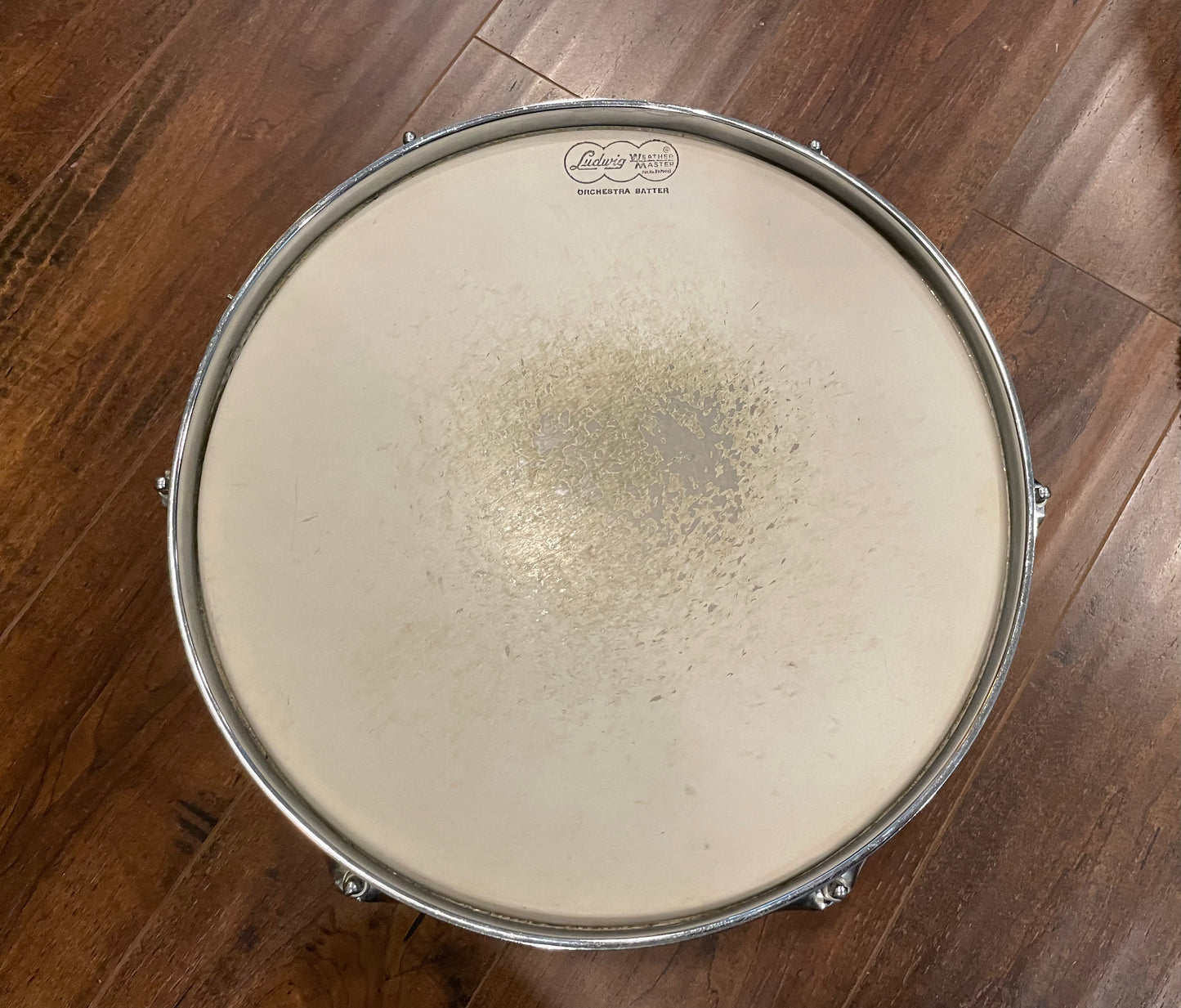 1964 Ludwig 5x14 No. 491 Pioneer Snare Drum Black Galaxy Sparkle Chrome
