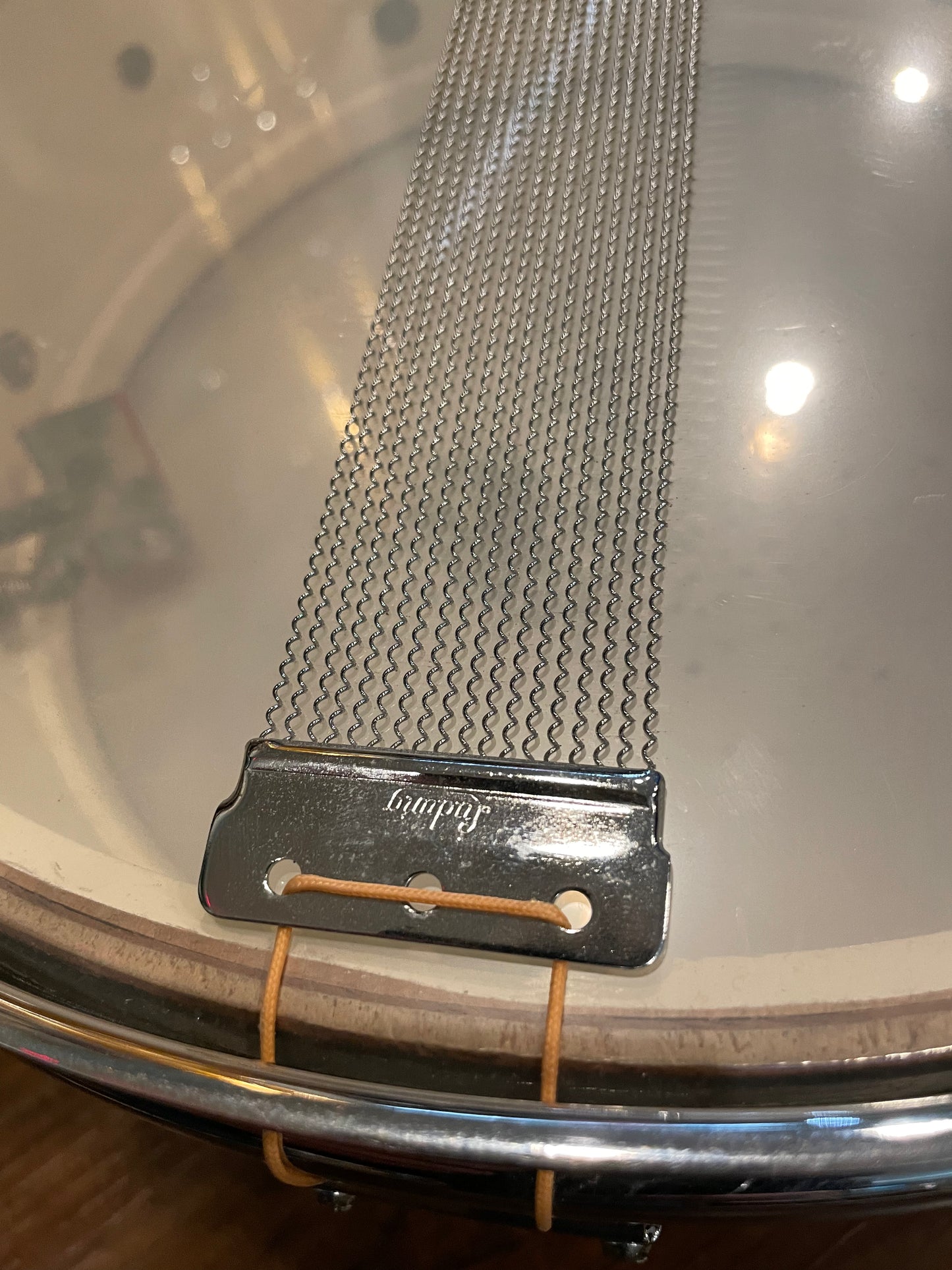 1964 Ludwig 5x14 No. 491 Pioneer Snare Drum Black Galaxy Sparkle Chrome