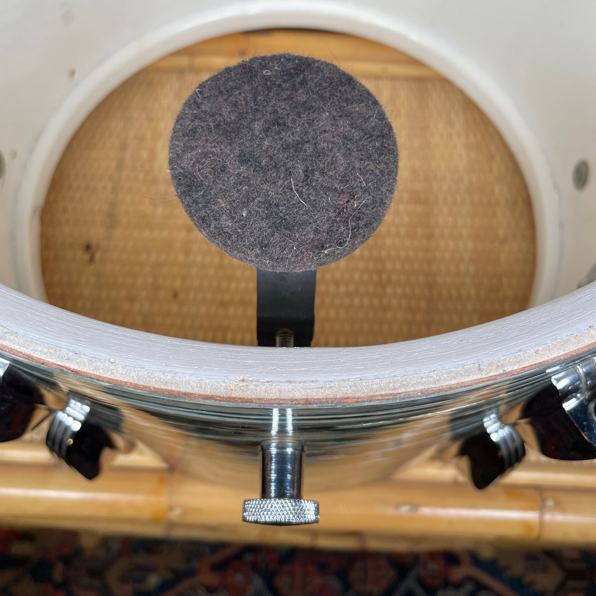 1960s Ludwig 9x13 Pre-Serial Super Classic Tom Drum Oyster Blue Pearl COB