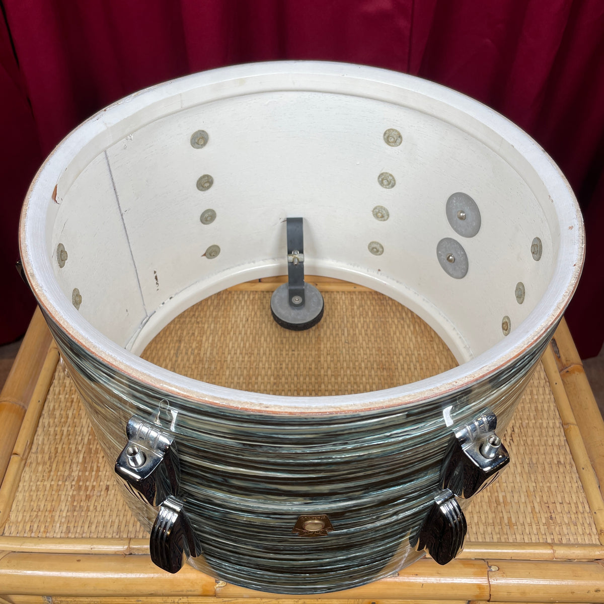 1960s Ludwig 9x13 Pre-Serial Super Classic Tom Drum Oyster Blue Pearl COB