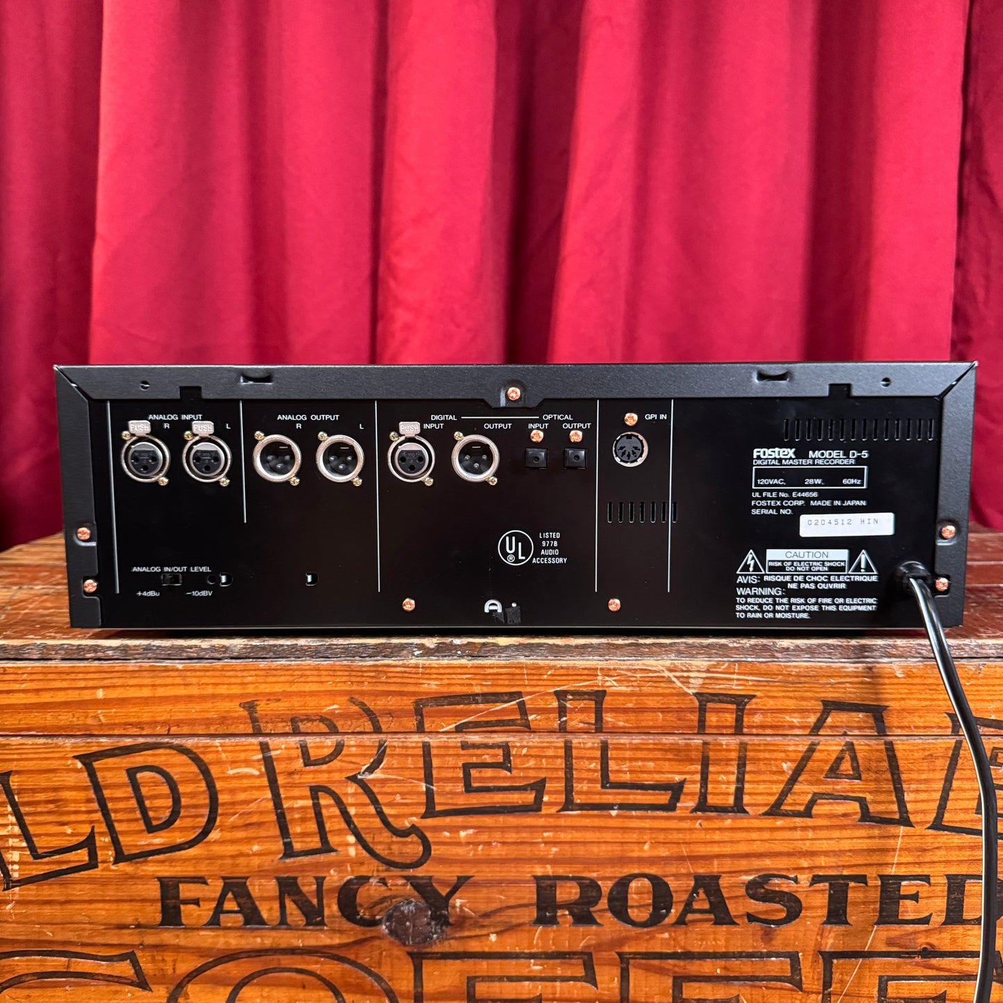 Fostex D-5 Digital Audio Tape Master Recorder DAT w/ Manual