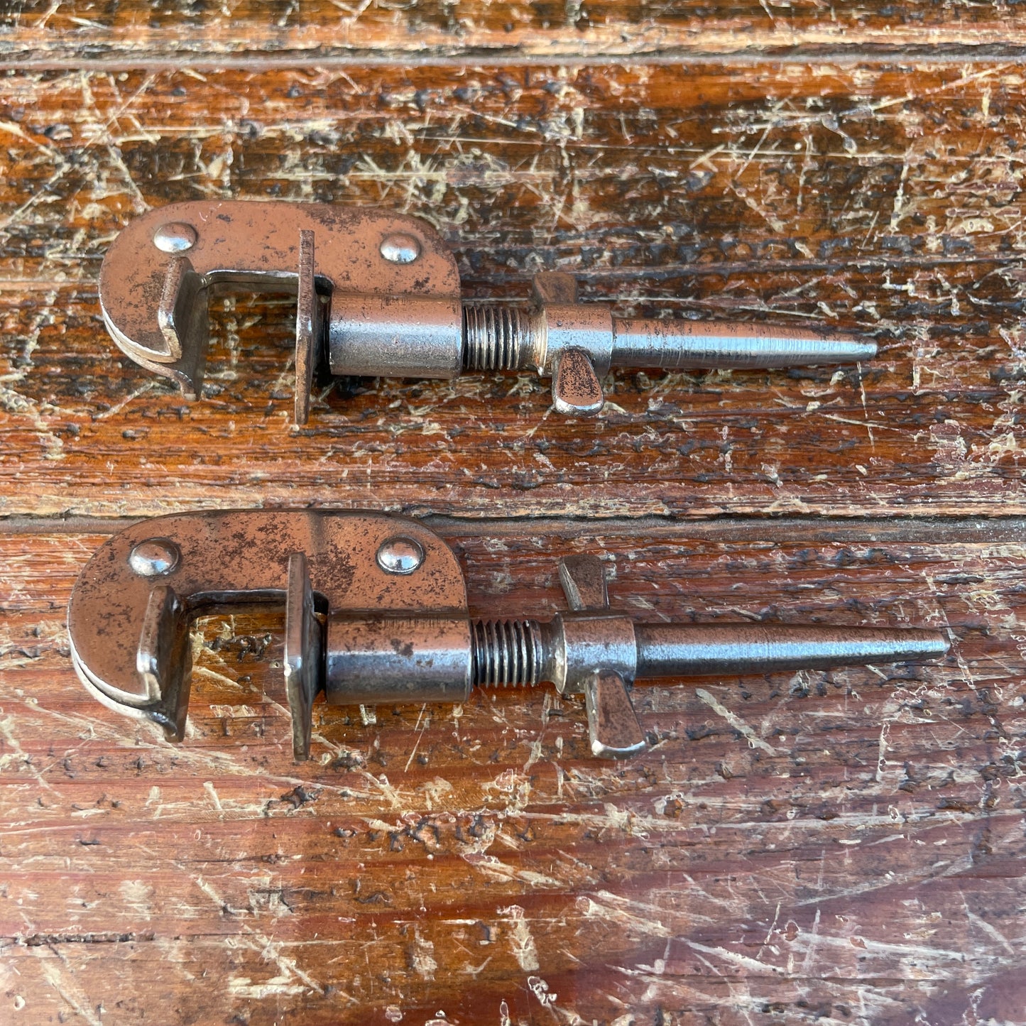 Vintage Leedy No. 15A Ideal Model Clip-On Bass Drum Spurs 1910s / 1920s