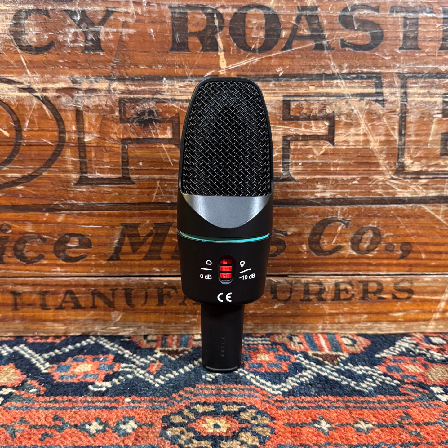 1990s AKG C3000B Large Diaphragm Condenser Microphone w/ Case Black
