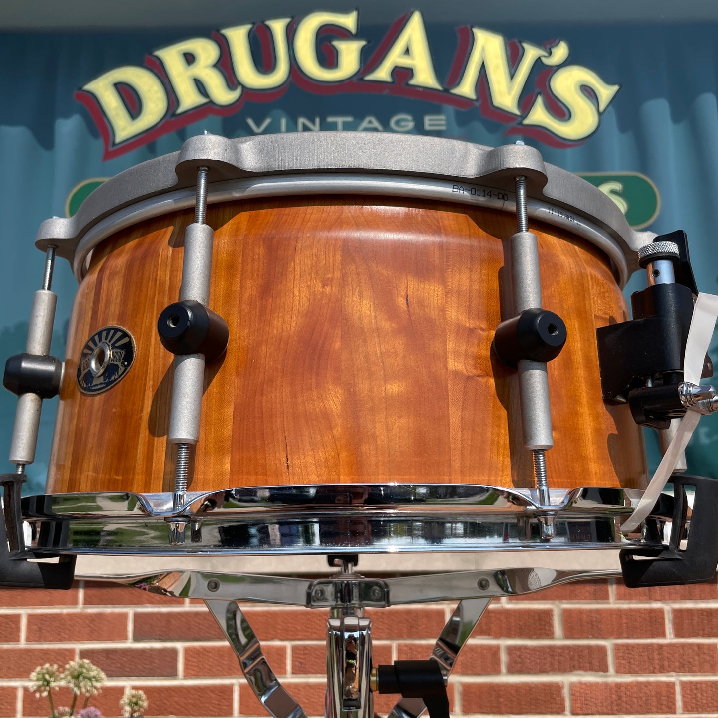 Bison Volcano 7x14-15 Multi-Diameter Snare Drum Black Walnut Stave Shell