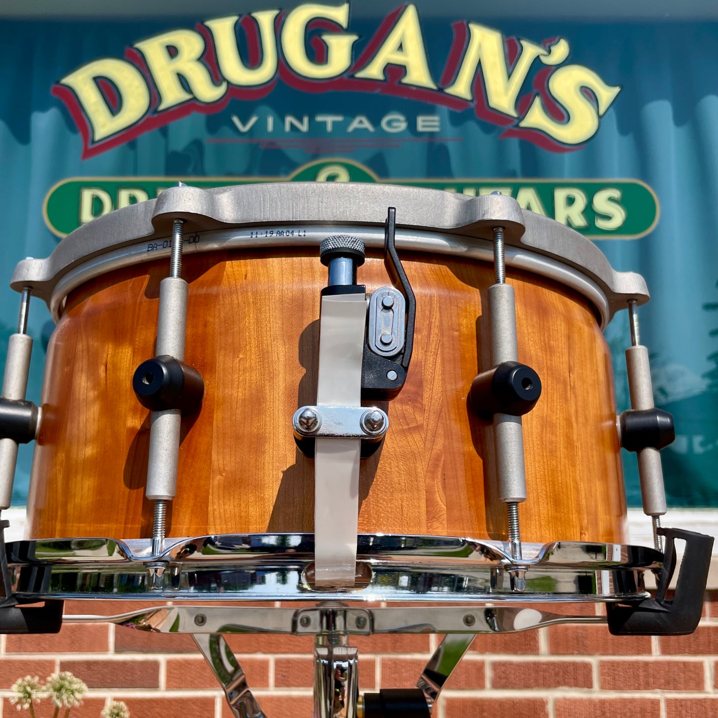 Bison Volcano 7x14-15 Multi-Diameter Snare Drum Black Walnut Stave Shell
