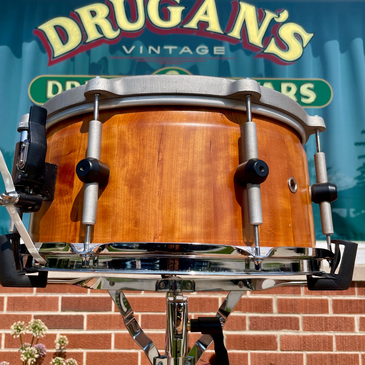 Bison Volcano 7x14-15 Multi-Diameter Snare Drum Black Walnut Stave Shell