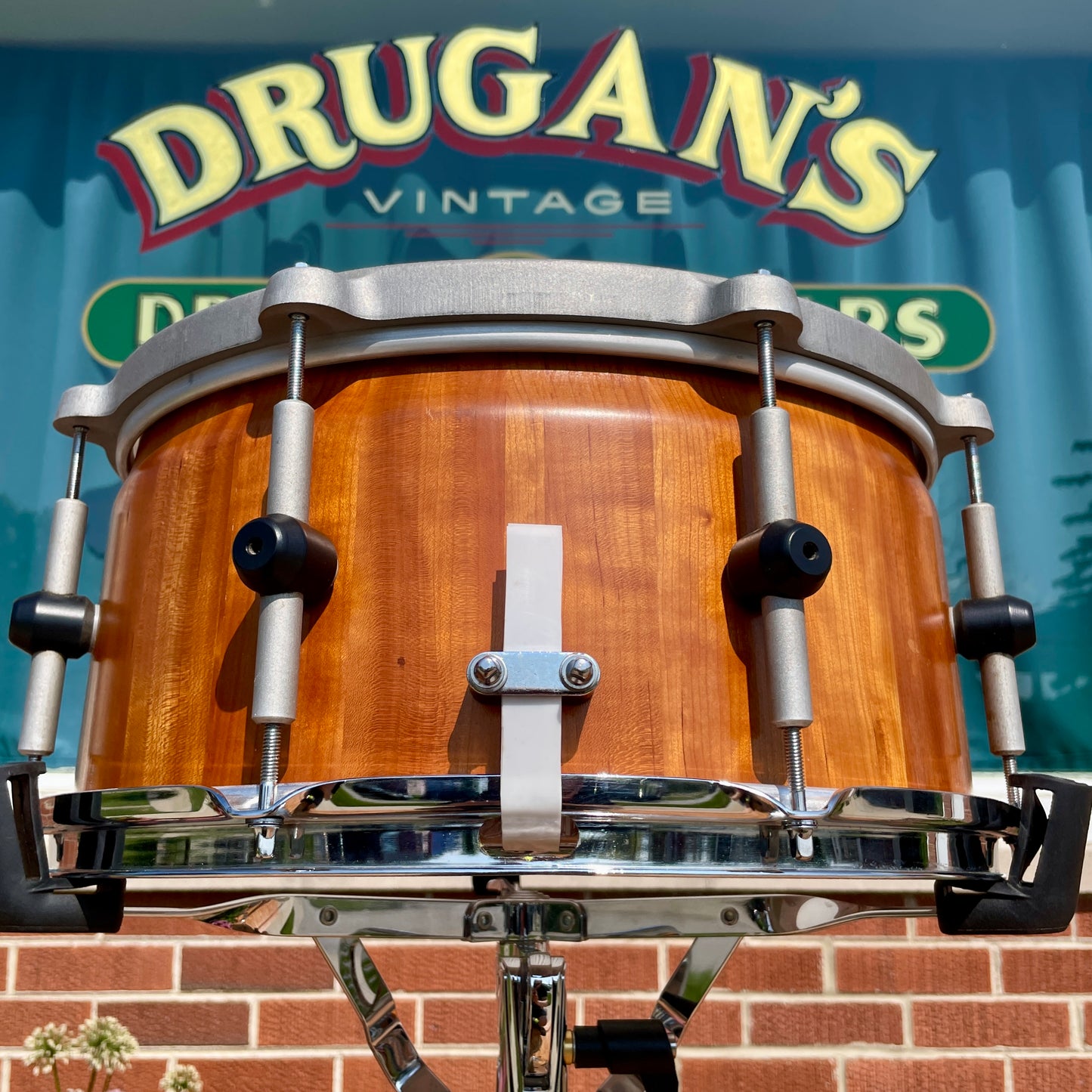 Bison Volcano 7x14-15 Multi-Diameter Snare Drum Black Walnut Stave Shell