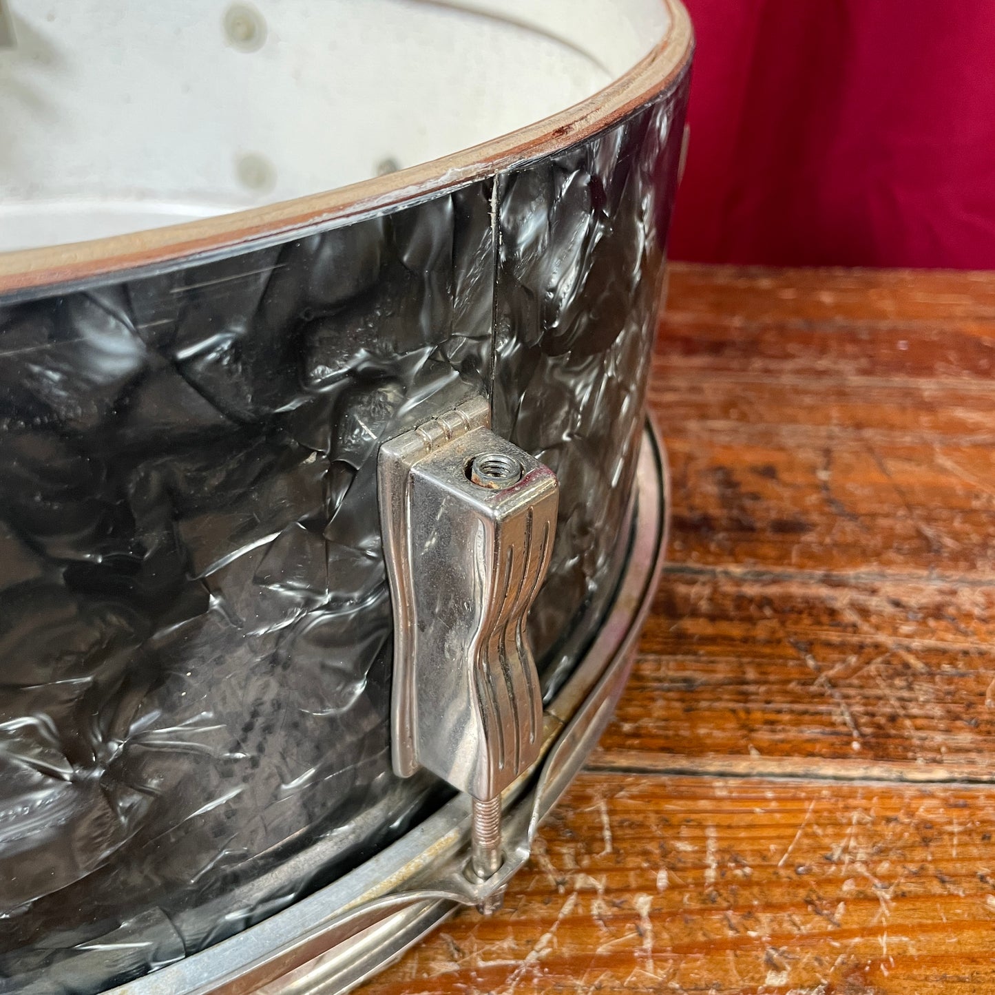 1963 Ludwig Pioneer 5x14 Snare Drum Black Diamond Pearl
