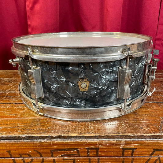 1963 Ludwig Pioneer 5x14 Snare Drum Black Diamond Pearl