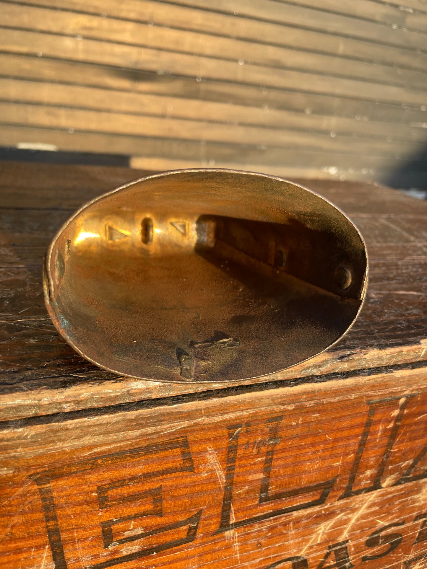 1920s-1930s Ludwig 4 1/2" Cow Bell w/ WFL Hoop Mount Cow Bell Holder