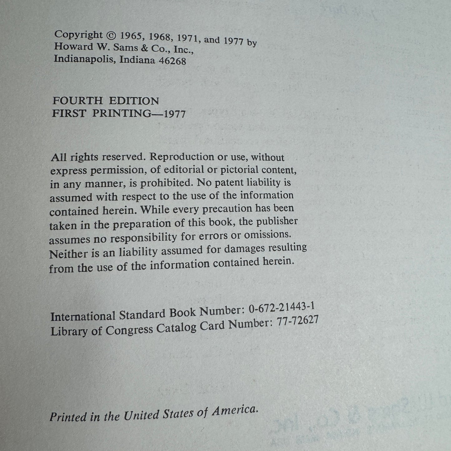 1977 Electric Guitar Amplifier Handbook By Jack Darr 4th Edition 1st Printing