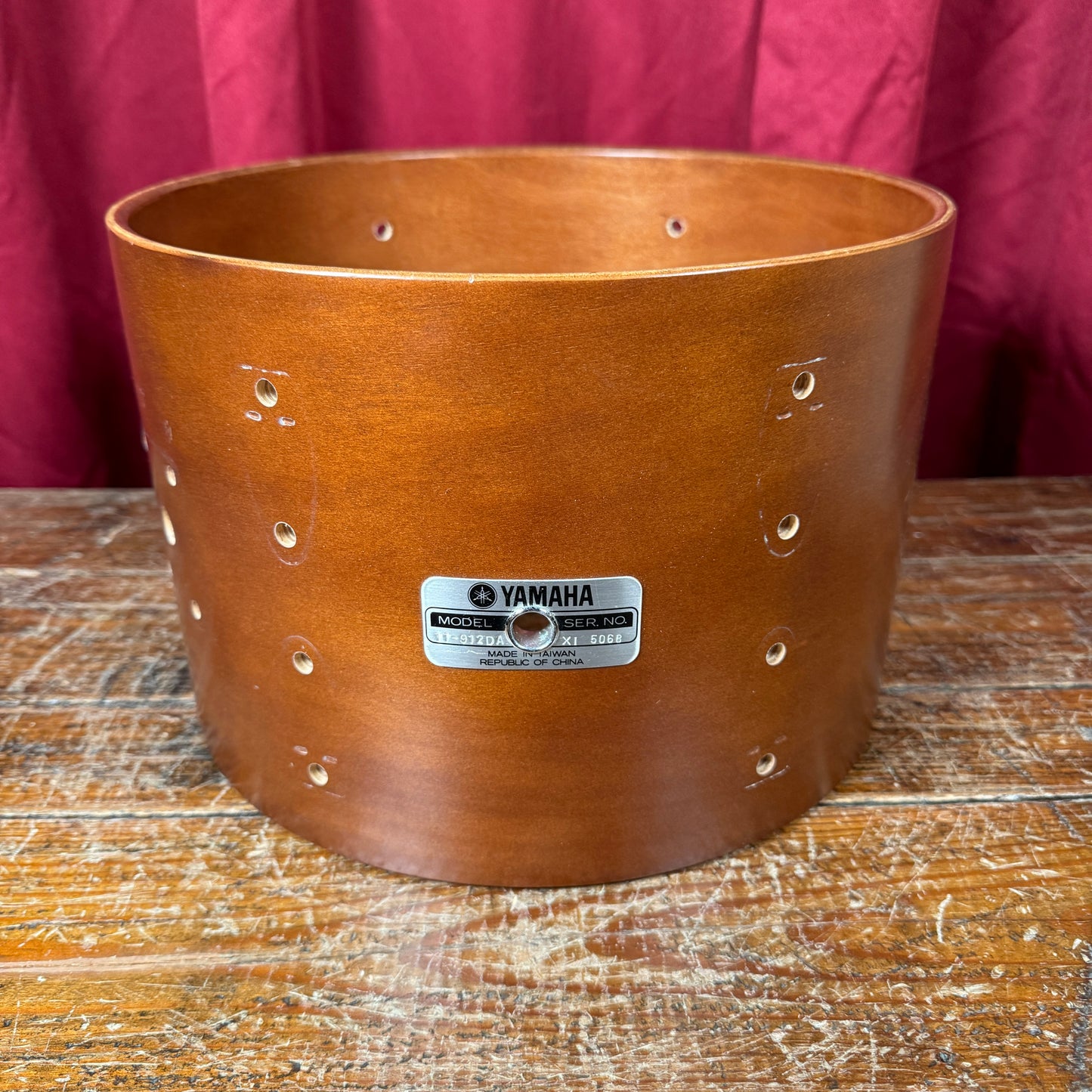 1970s Yamaha 8x12 9000 Series Tom Drum Shell Real Wood TT-912DA